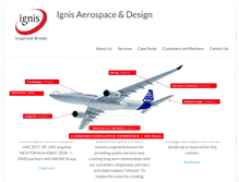 Tablet Screenshot of ignisaerospace.com